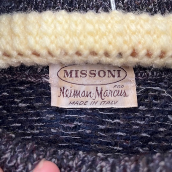 Missoni vintage asymmetrical sweater dress 1970’s for Neiman Marcus RARE M-L - Picture 2 of 16